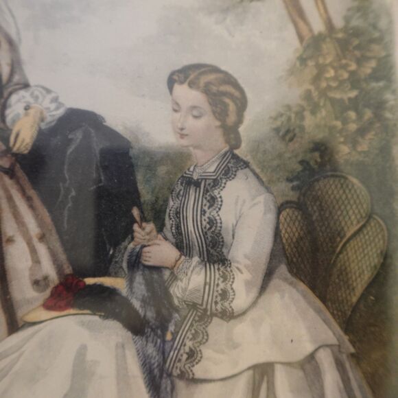 Leroy Imp Paris Oval Framed Print La Mode Illustree Bureaux Du Journal * - Picture 9 of 14